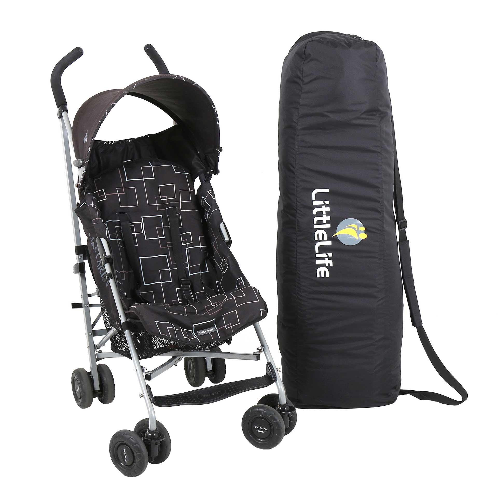 LittleLife Buggy Clip: Moschettone Metallico Resistente Per Passeggino, Con Impugnatura In Gommapiuma, Pratico Accessorio