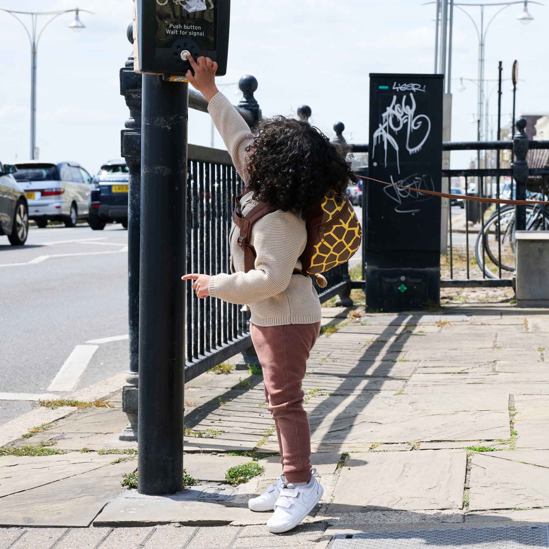 Giraffe Toddler Backpack with Rein